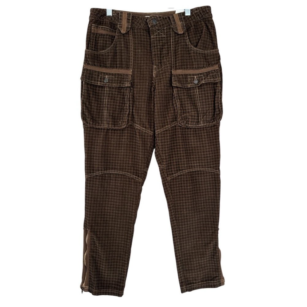 We The Free People London Calling Slouchy Cord Pants in Brown Size 27 NWT